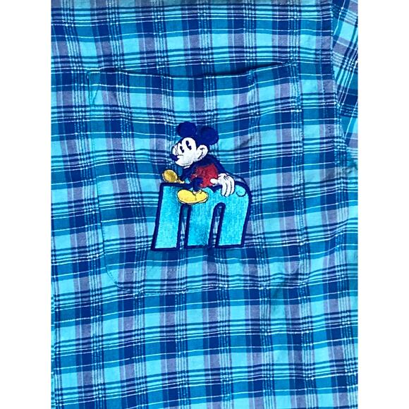 VTG The Disney Store Womens Kids Teens Mickey Mouse Embroidered Button Shirt S - Picture 2 of 7